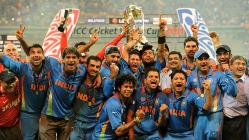 India win the cricket World Cup in 2011