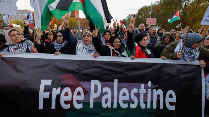 Berlin Stands United: Thousands March in Solidarity with Palestinians Amidst Continuing Israel-Palestine Conflict